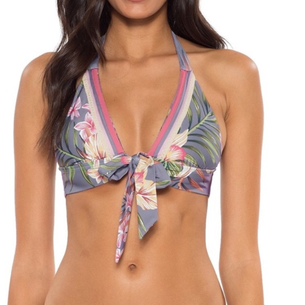 Soluna over the moon Floral Bikini halter Top